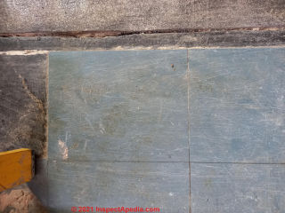 1967 floor tile in the UK - asbestos? (C) InspectApedia.com Hall