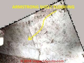 Armstrong sheet flooring Excelon Swirl Pattern (C) Inspectapedia.com RH