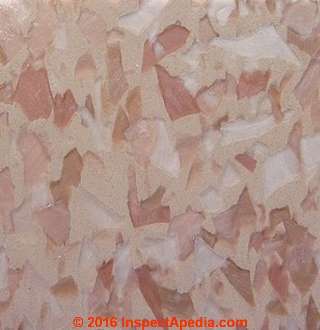 Kentile Romaaire floor tiles (C) InspectApedia.com