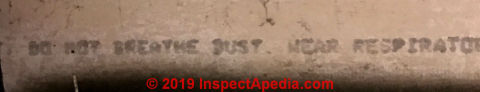 Possibly asbestos cement millboard in Melbourne (C) InspectdApedia.com Joshmar