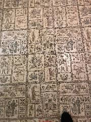 Asbestos-suspect floor tile from 1973 (C) InspectApedia.com J Lovgren
