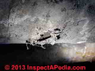 Asbestos fabric used as pipe or duct wrap (C) Daniel Friedman