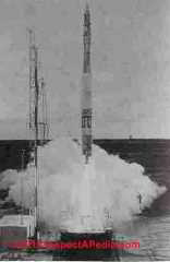 Vanguard satellite rocket - Rosato & U.S. Navy - InspectApedia