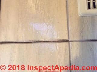 Asbestos suspect vinyl floor 1970s - (C) InspectApedia.com Linda