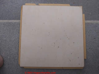 Fiberboard ceiling tiles (C) InspectApedia.com Jmichigan