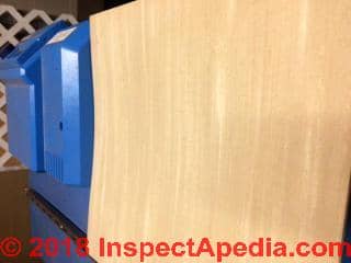 Kentile Parma Beige Floor tile asbestos content (C) InspectApedia.com Jim DeSapio