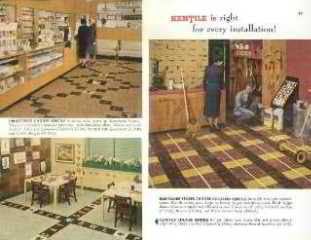 Kentile ad from 1952 catalog helps provide a Kentile identification key - InspectApedia.com