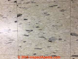 Kentile Marble White  Chipstone Flooring Wanted (C) InspectApedia.com Ned Winkleman