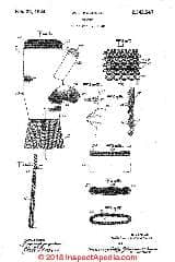 Kuehnel asbestos machine gun mit patent 1942 at InspectApedia.com