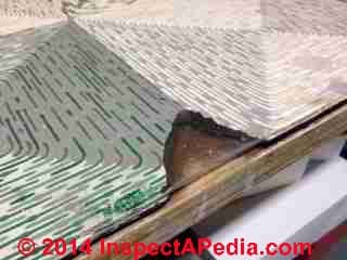 Linoleum-like floor covering - linoleum rug (C) InspectApedia CW
