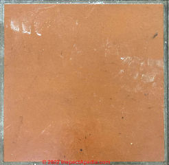 Nafco 1978 vinyl floor tile (C) InspectApedia.com DiMauro