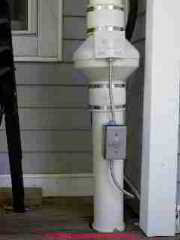 Radon mitigation system installed (C) Daniel Friedman