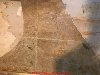 Sheet flooring may be asbestos free (C) InspectApedia.com Naomi
