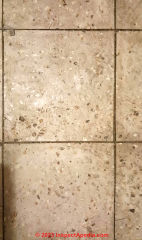 tan floor tiles (C) InspectApedia.com Ed