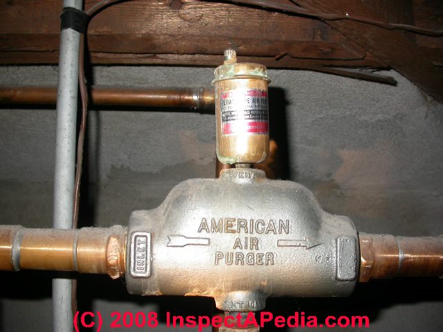 air bleeder heating valves heat boiler valve water system scoops purger scoop vents separators open closed vent purge bleed separator
