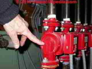 Circulator pump leak at mounting flange (C) Daniel Friedman