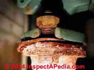 Circulator pump leak at mounting flange (C) Daniel Friedman