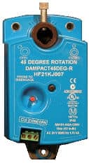 Dampact round-shaft zone damper controller replacement unit (C) InspectApedia.com