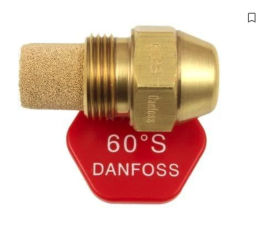 Danfoss oil burner nozzle example at InspectApedia.com