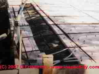 Photograph of our contractor's radiant heat folly, a really bad radiant heat slab installation that had to be abandoned