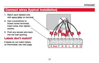 How Wire a Honeywell Room Thermostat Honeywell Thermostat Wiring