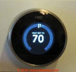 Nest 2 Thermostat  display & size (C) Daniel Friedman