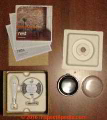 Contents of the Nest 3 Learning Thermostat Package (C) Daniel Friedman