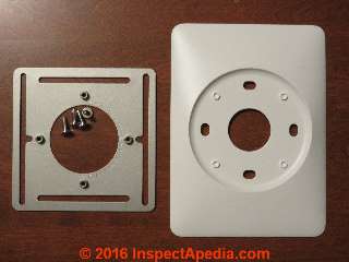 Nest thermostat  metal electrical box mounting plate and trim plate (C) Daniel Friedman