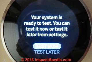Nest system test procedure begins (C) Daniel Friedman