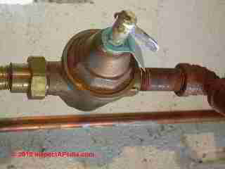 Pressure reducer water feed valve on Energy Kinetics boiler (C) Daniel Friedman