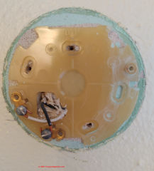 Old Thermostat Removal (C) Inspectapedia