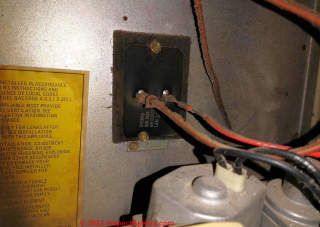 Stemco fan control switch for Bryant gas furnace (C) Inspectapedia Andy