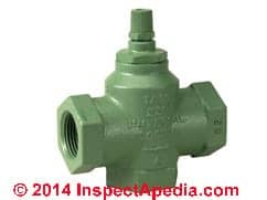 Taco Flo-Chek heating zone flow control valve, manual (C) Taco InspectApedia