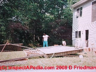 Deck collapse photographs