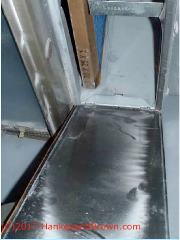 Drywall dust contaminated air handler (C) Roger Hankey at InspectApedia.com