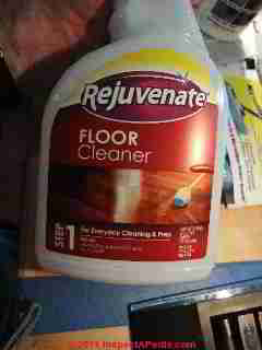 Floor rejuvenator cleaner © D Friedman at InspectApedia.com 
