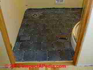 Ceramic tile installed, setting before grouting (C) D Friedman Eric Galow