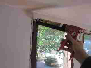 Window air leak seal procedure © Daniel Friedman