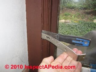 Window air leak seal procedure © Daniel Friedman