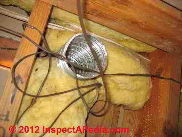 How do you install an exhaust fan through a bathroom roof?