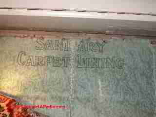 Antique Sanitary Carpet Lining Wanamaker Store © Daniel Friedman