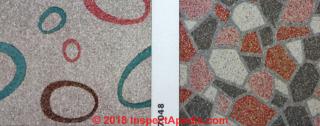 Canadian Dominion Oilcloth & Linoleum Company's Moulded Inlaid Linoleum flooring (C) InspectApedia.com