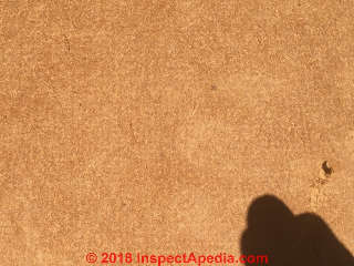 Interior-use fiberboard sheathing (C) InspectApedia.com E.H. 