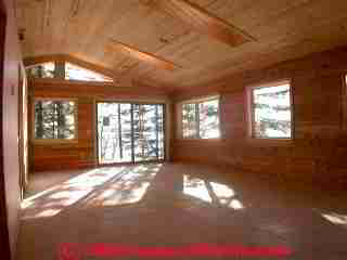 Tile floor over radiant heat and passive solar slab (C) Daniel Friedman