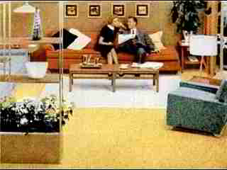 Congoleum Gold Seal Linoleum Flooring, Life Mag Ad 1955