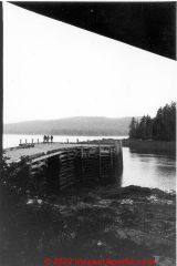 Bay of Fundy dock in 1974 (C) Inspectapedia DJF