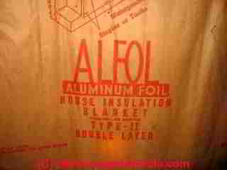 ALFOL radiant barrier insulation © Daniel Friedman