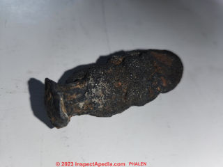 Iron wedge found on beach - antique? (C) Inspectapedia.com Phalen