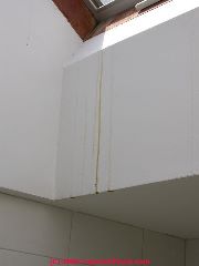 Indoor skylight leak stain (C) Daniel Friedman