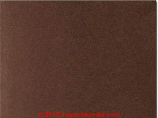 HDF Tempered hardboard panel (C) InspectApedia.com